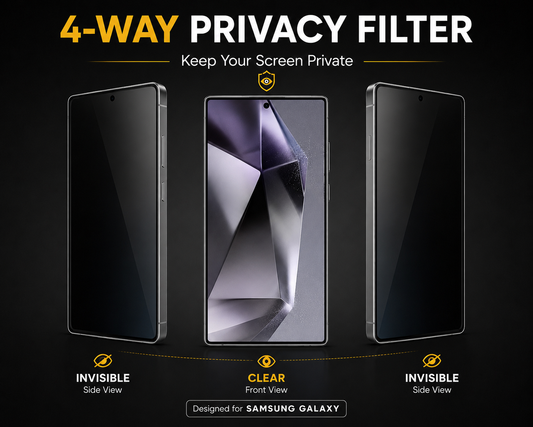K&K Armor Privacy Tempered Glass Screen Protector for Samsung Galaxy