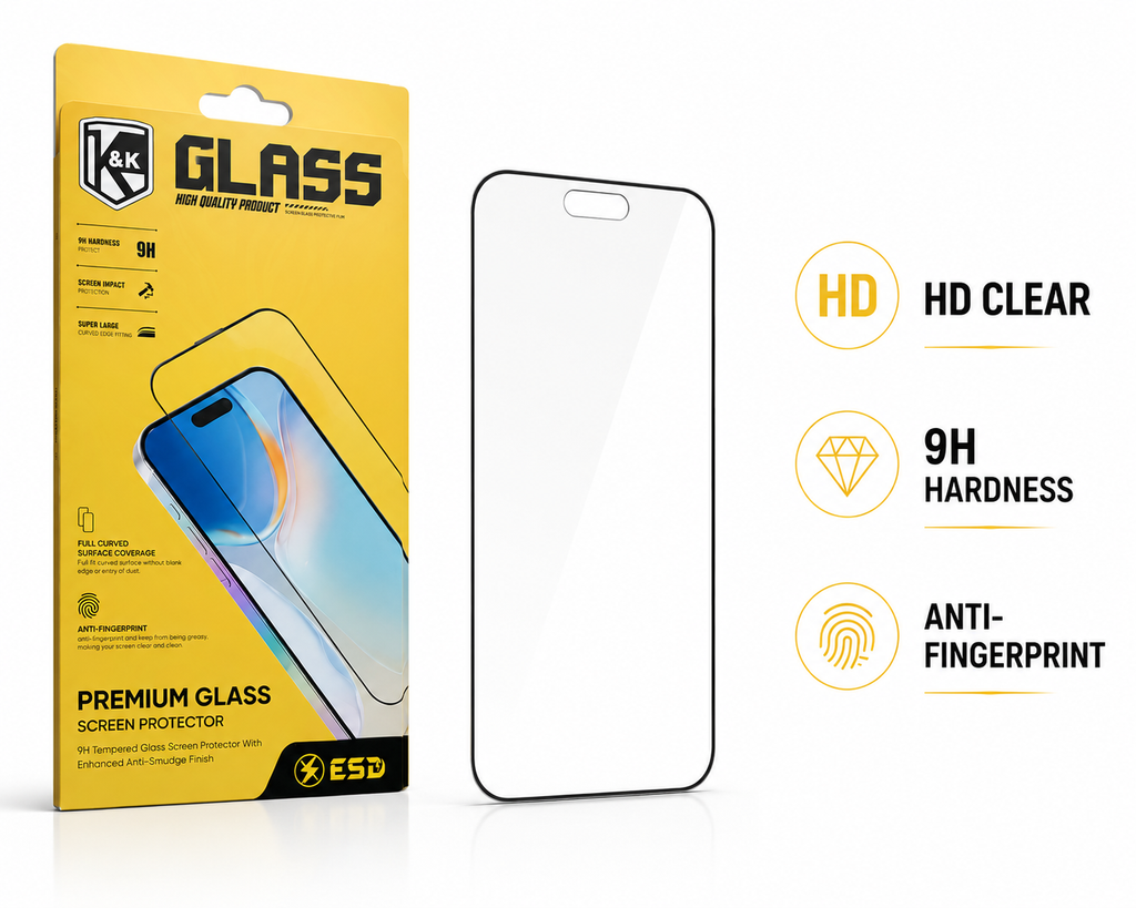 K&K Armor Premium HD Tempered Glass Screen Protector