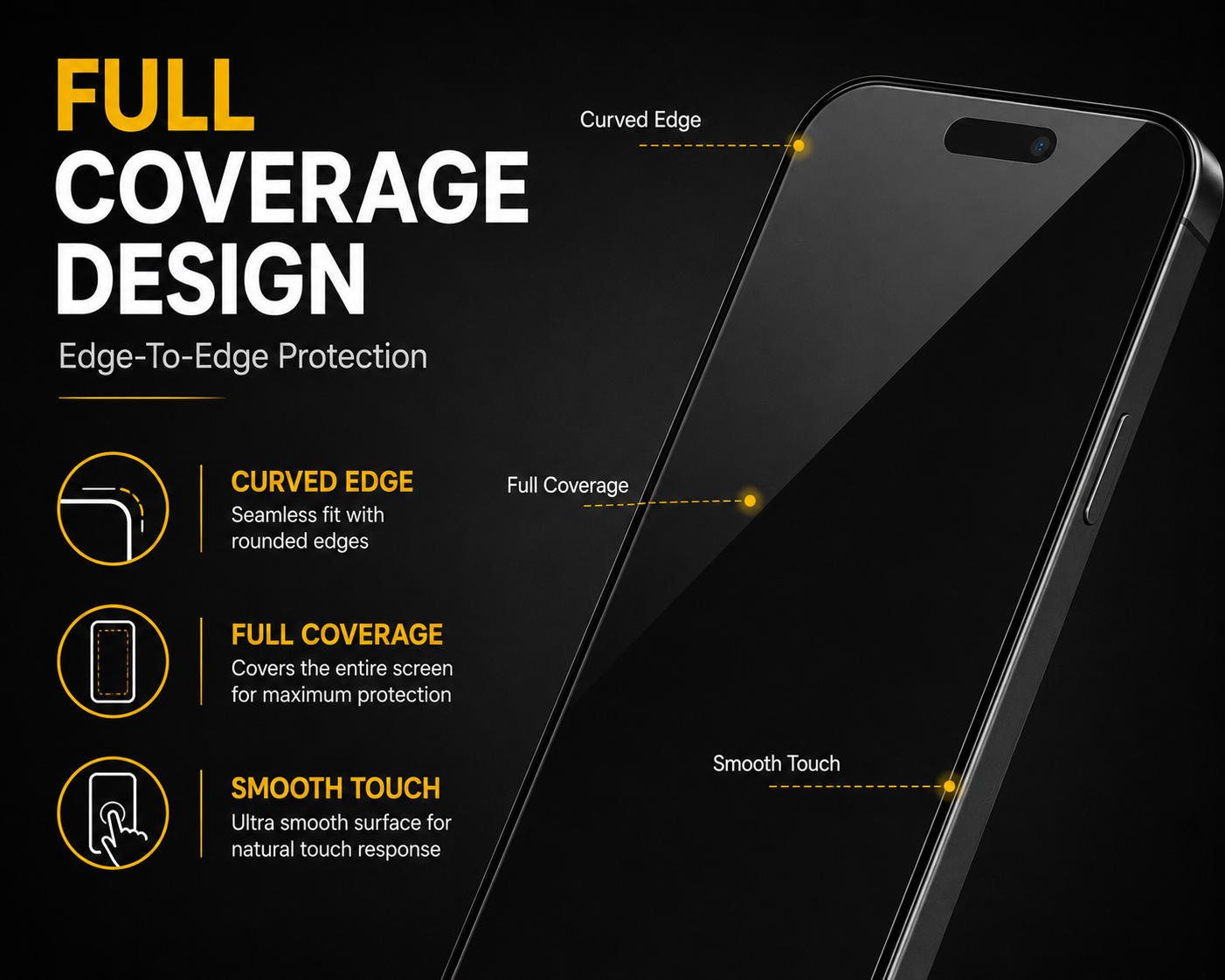 K&K Armor Privacy Tempered Glass Screen Protector