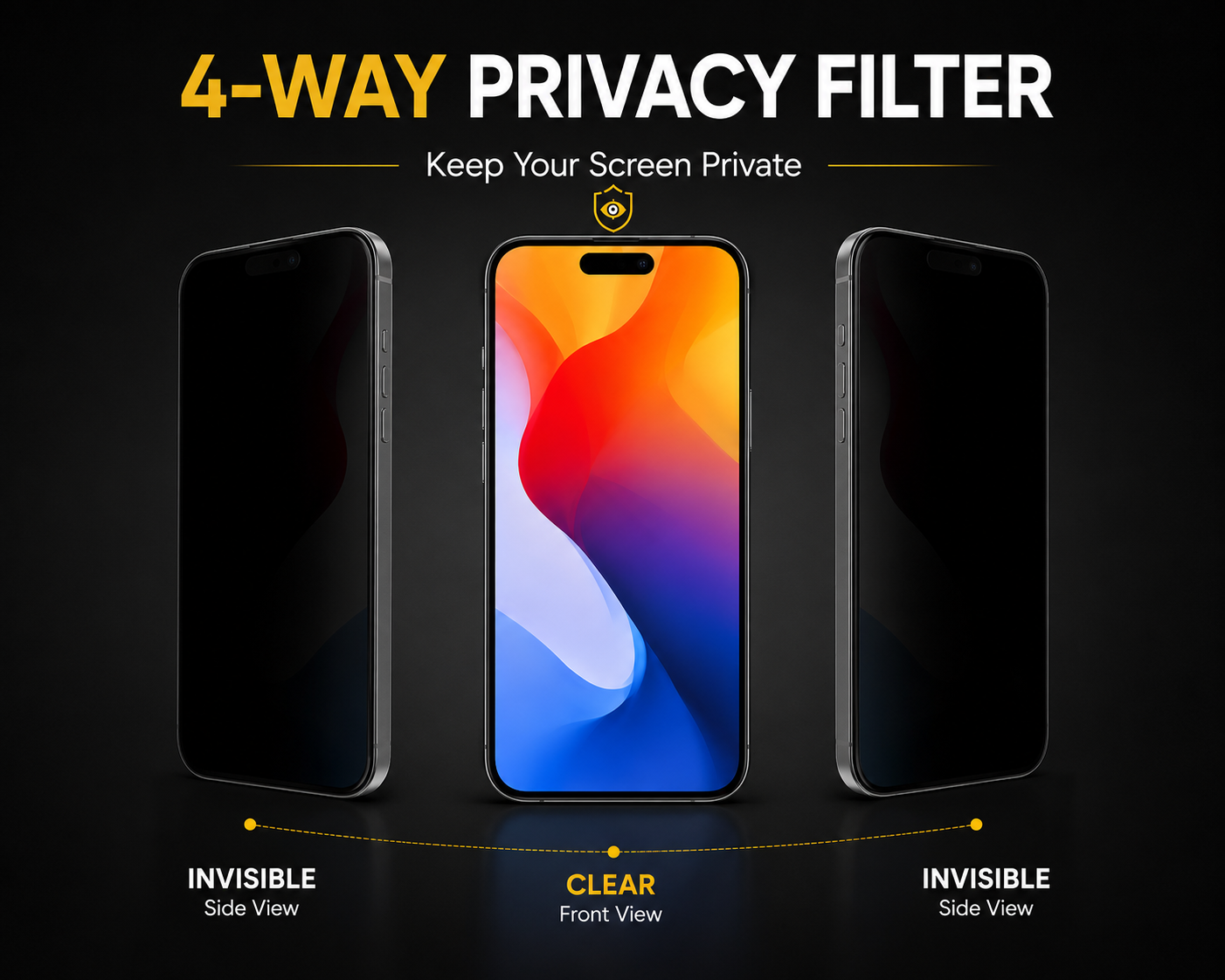 K&K Armor Privacy Tempered Glass Screen Protector