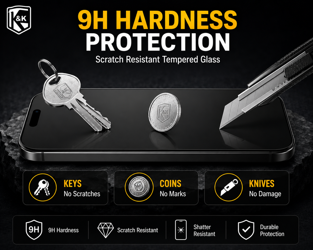 K&K Armor Privacy Tempered Glass Screen Protector (10 Pack)