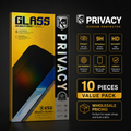 K&K Armor Privacy Tempered Glass Screen Protector (10 Pack)